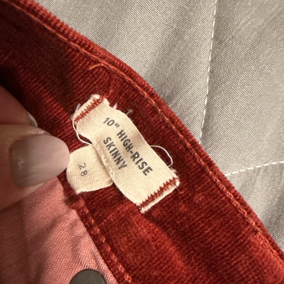 Madewell Burgundy Corduroy Pants - Picture 8 of 9